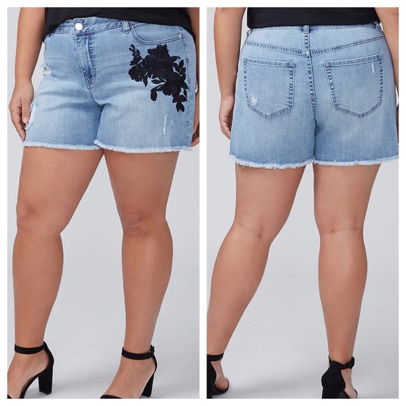Lane Bryant Pants - Plus size Girlfriend Denim Shorts